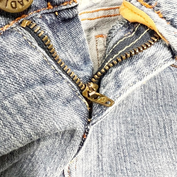 Zana Di Womens 90s Y2K Floral Embroidered Rhinestone Low Rise Flare Jean Size 9 - Picture 14 of 15